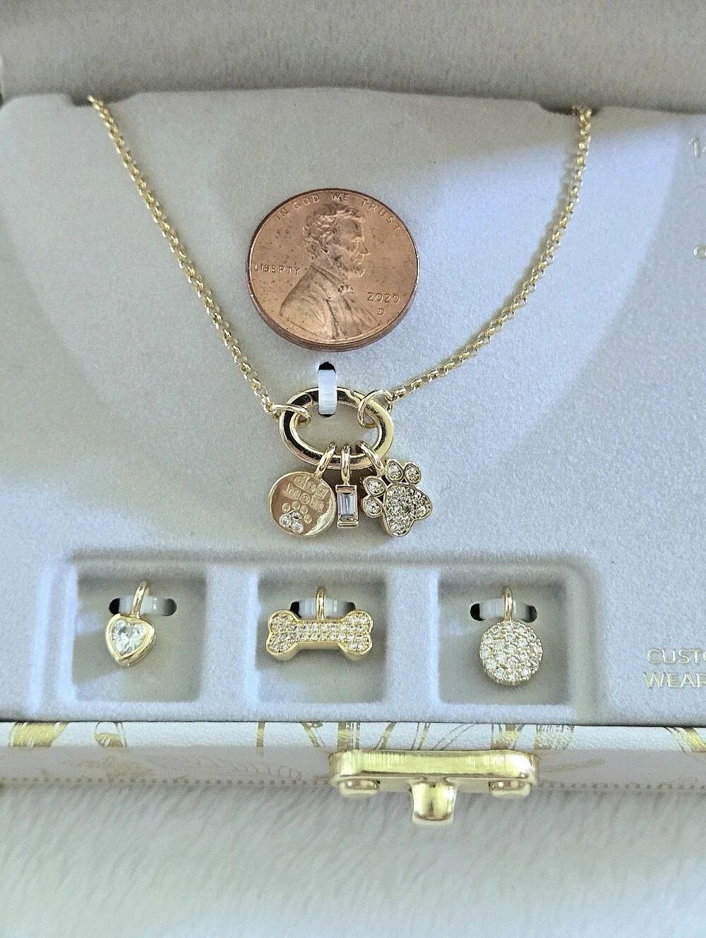 Charm Bar Interchangeable Dog🐕 Mom Charms Necklace - NIB - Picture 9 of 16